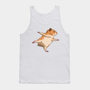 Hamster at Yoga Stretching Legs Tank Top